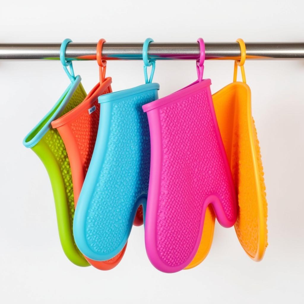 Silicone Oven Mitts and Potholders Set 