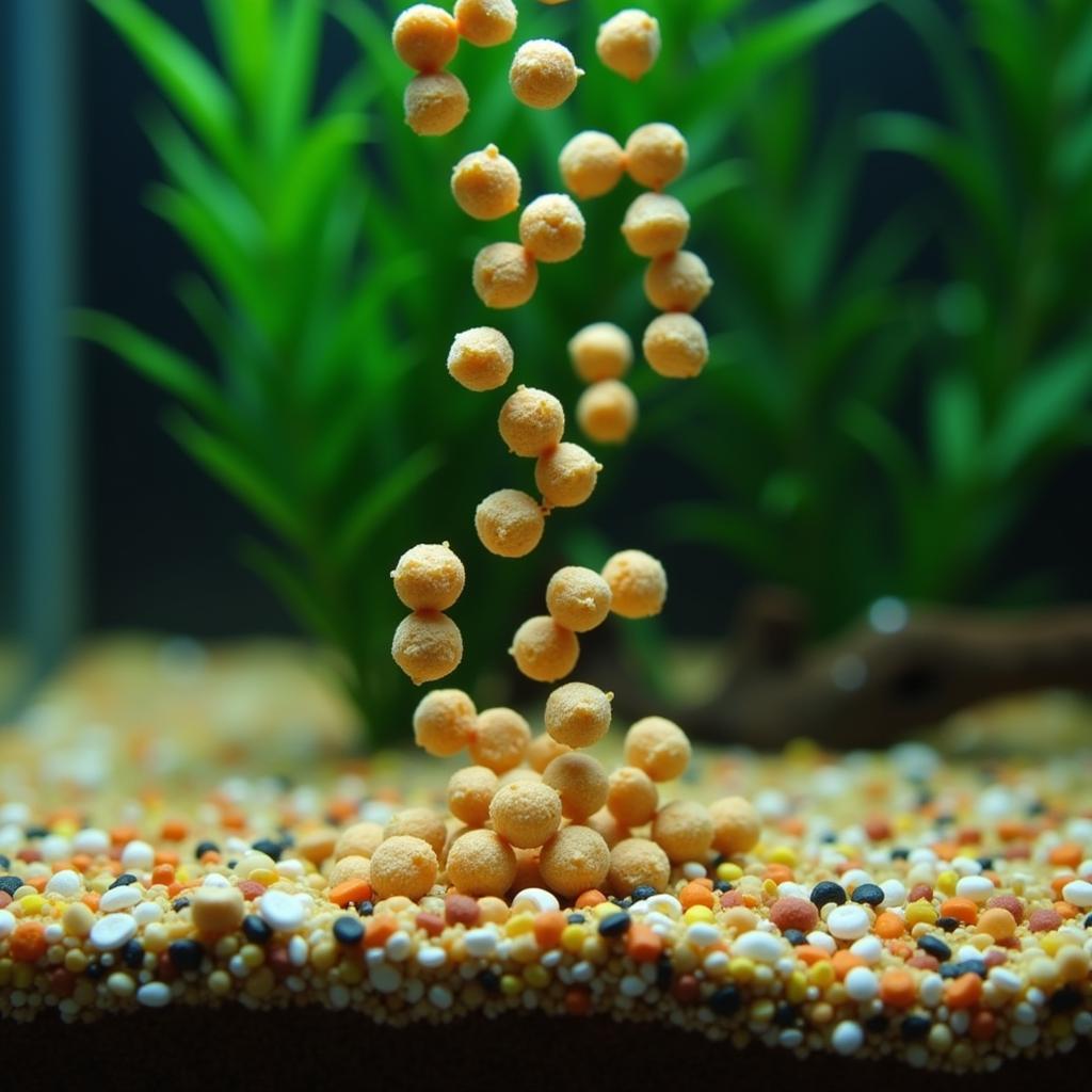 Sinking Fish Food Pellets