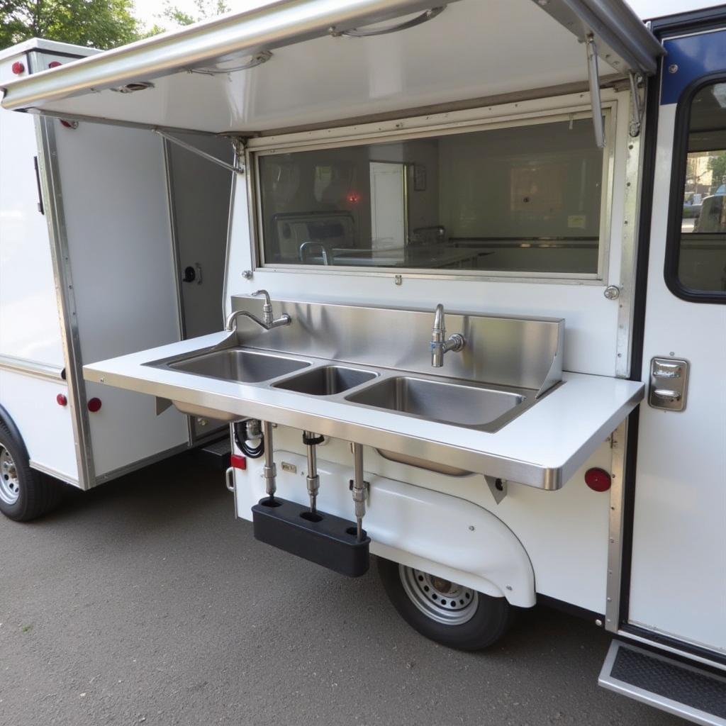 Small 3 Compartment Sink for Food Truck