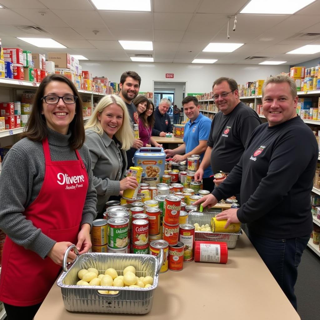 Volunteers at the Smithtown Emergency Food Pantry