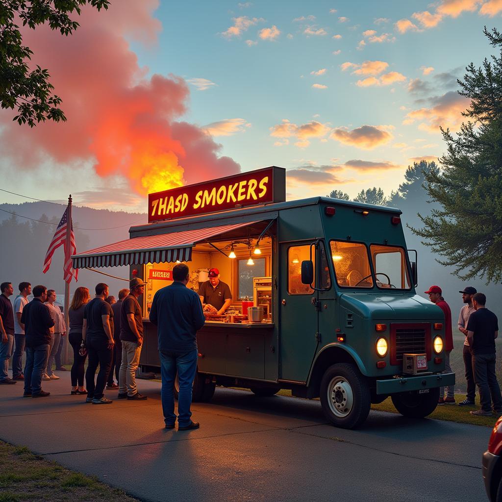 Smokers Food Truck Scene