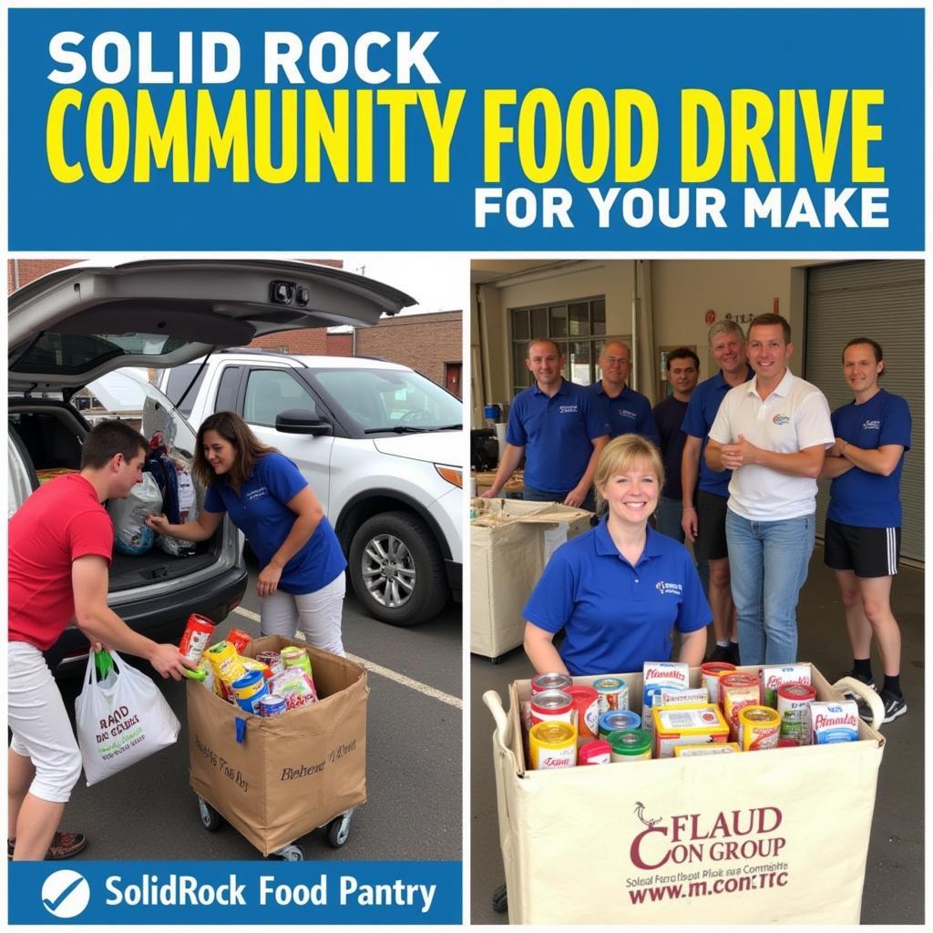 Community Food Drive for Solid Rock Food Pantry