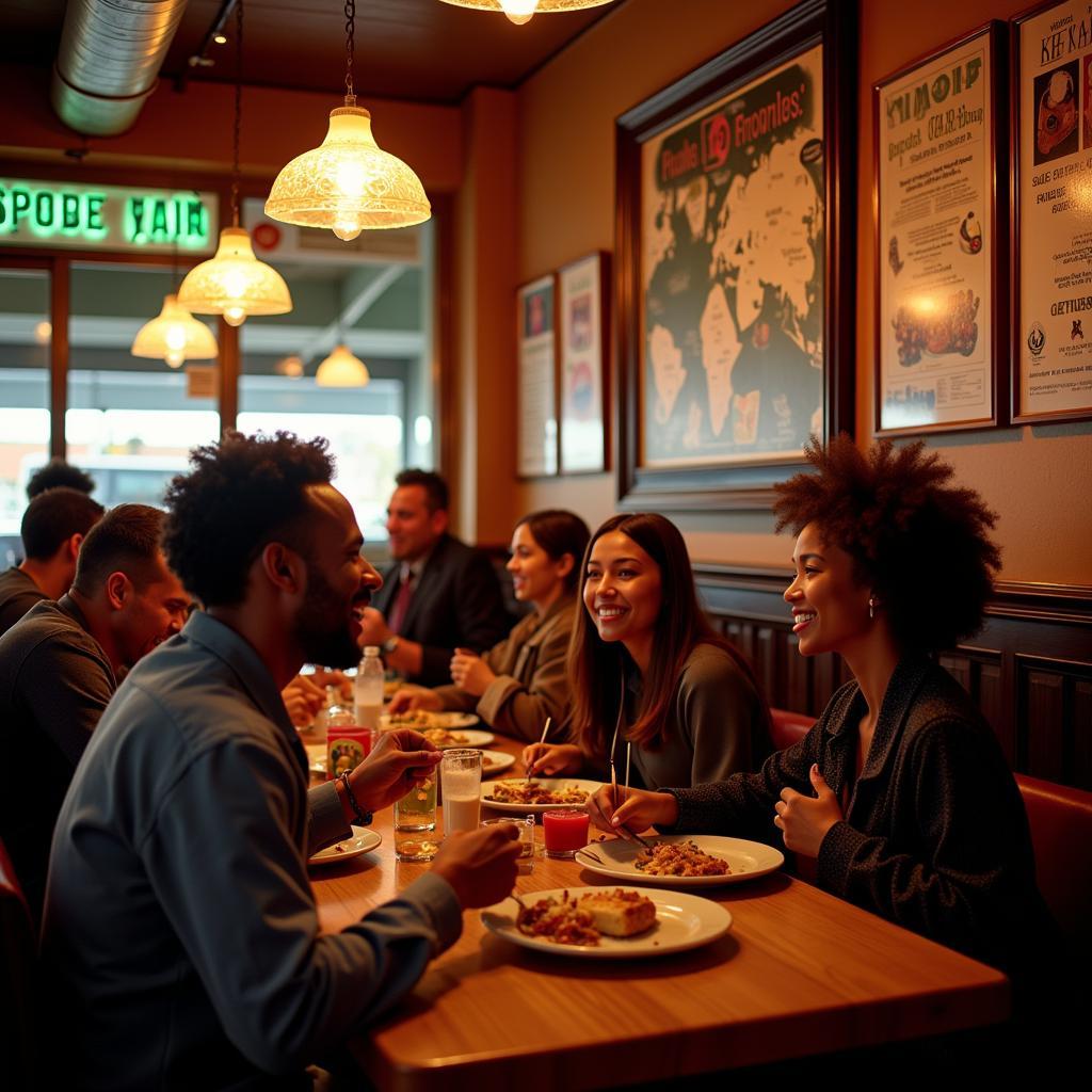 Soul Food Restaurant Atmosphere - Lively and Welcoming