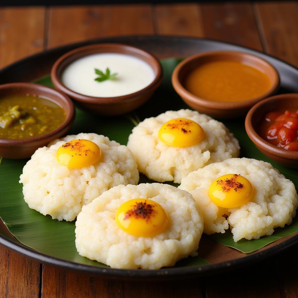 South Indian Idli Breakfast Platter