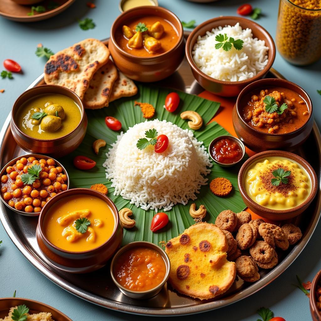 Vibrant South Indian Thali in Nashua