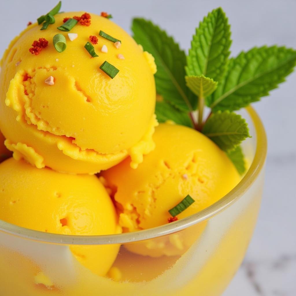 Spicy Mango Chili Ice Cream Fusion