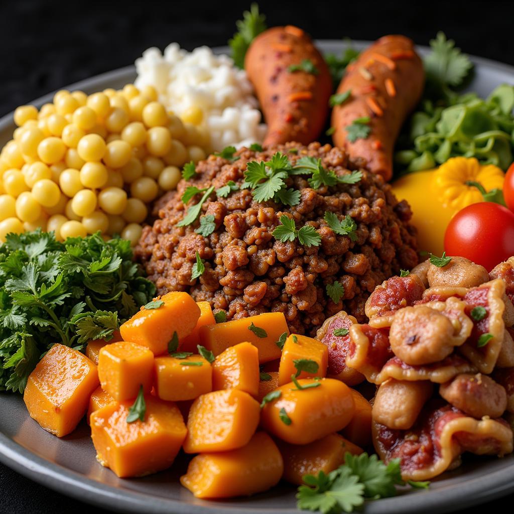 A Vibrant Xula Food Platter Bursting with Flavor