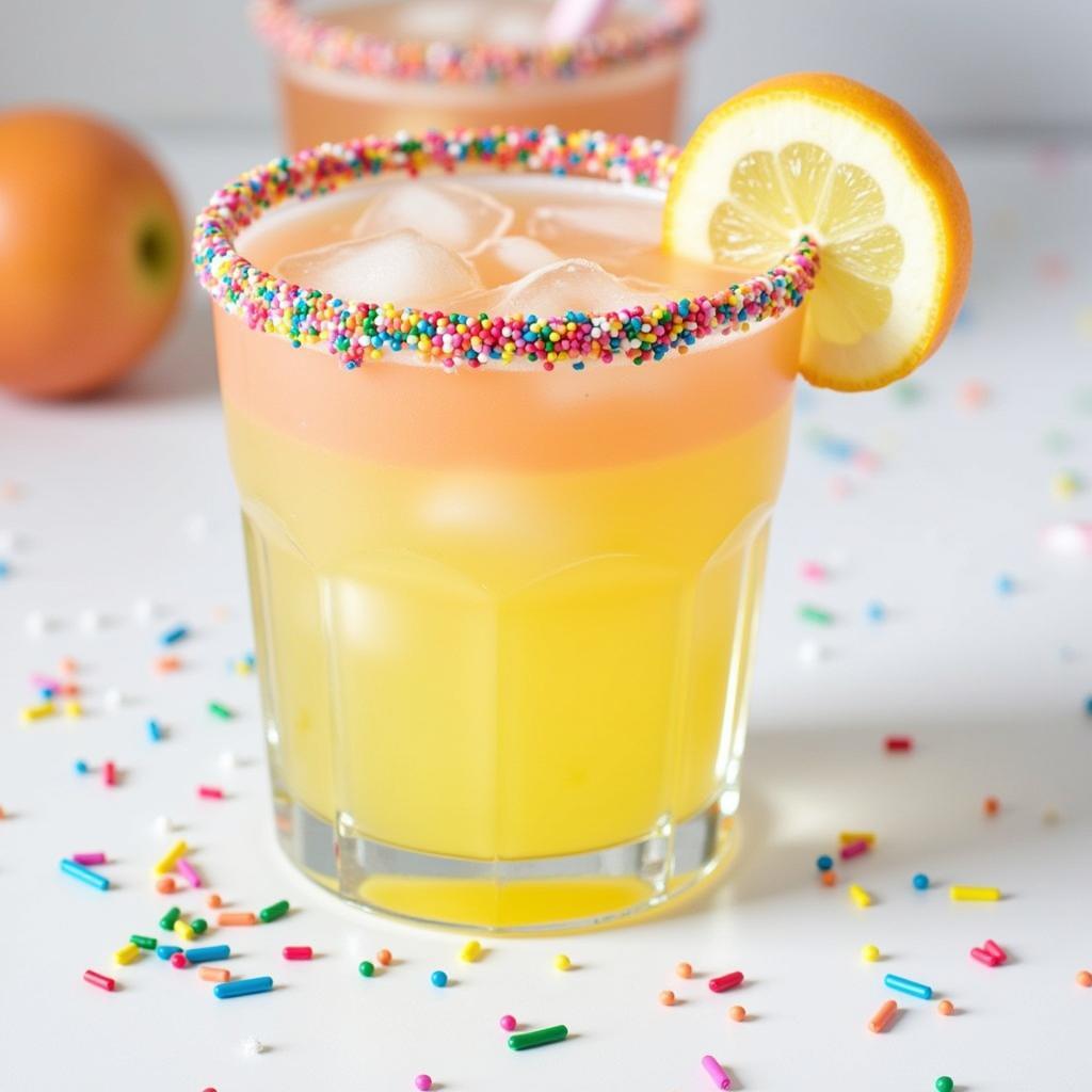 Festive Cocktail with Sprinkles