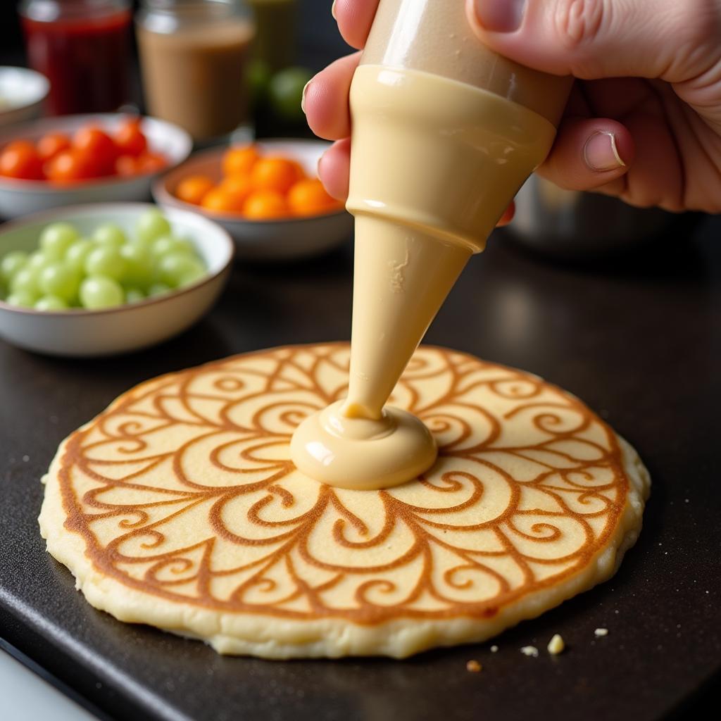 Pancake Art with Squeeze Bottles