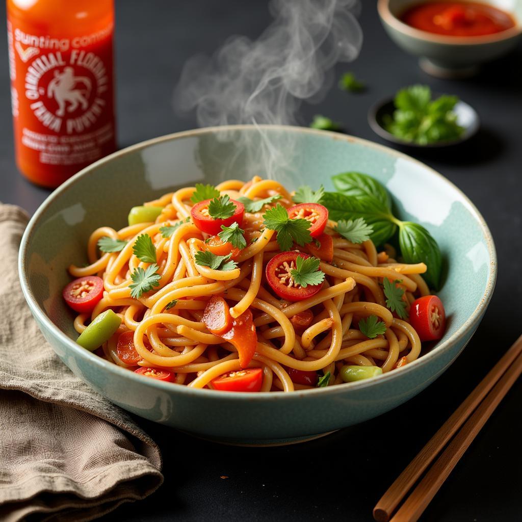 Spicy Sri noodle dish