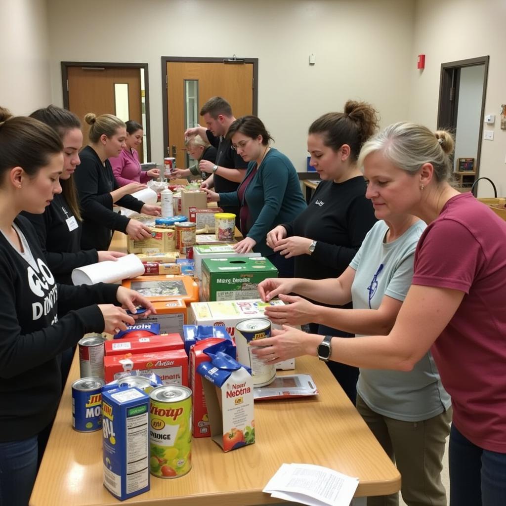 St. Anthony Food Pantry Volunteers Helping Families