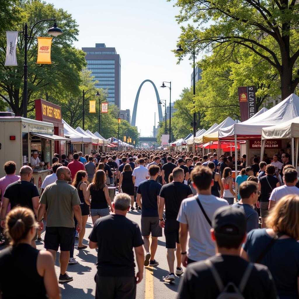 Crowds at the St. Louis Street Food Festival