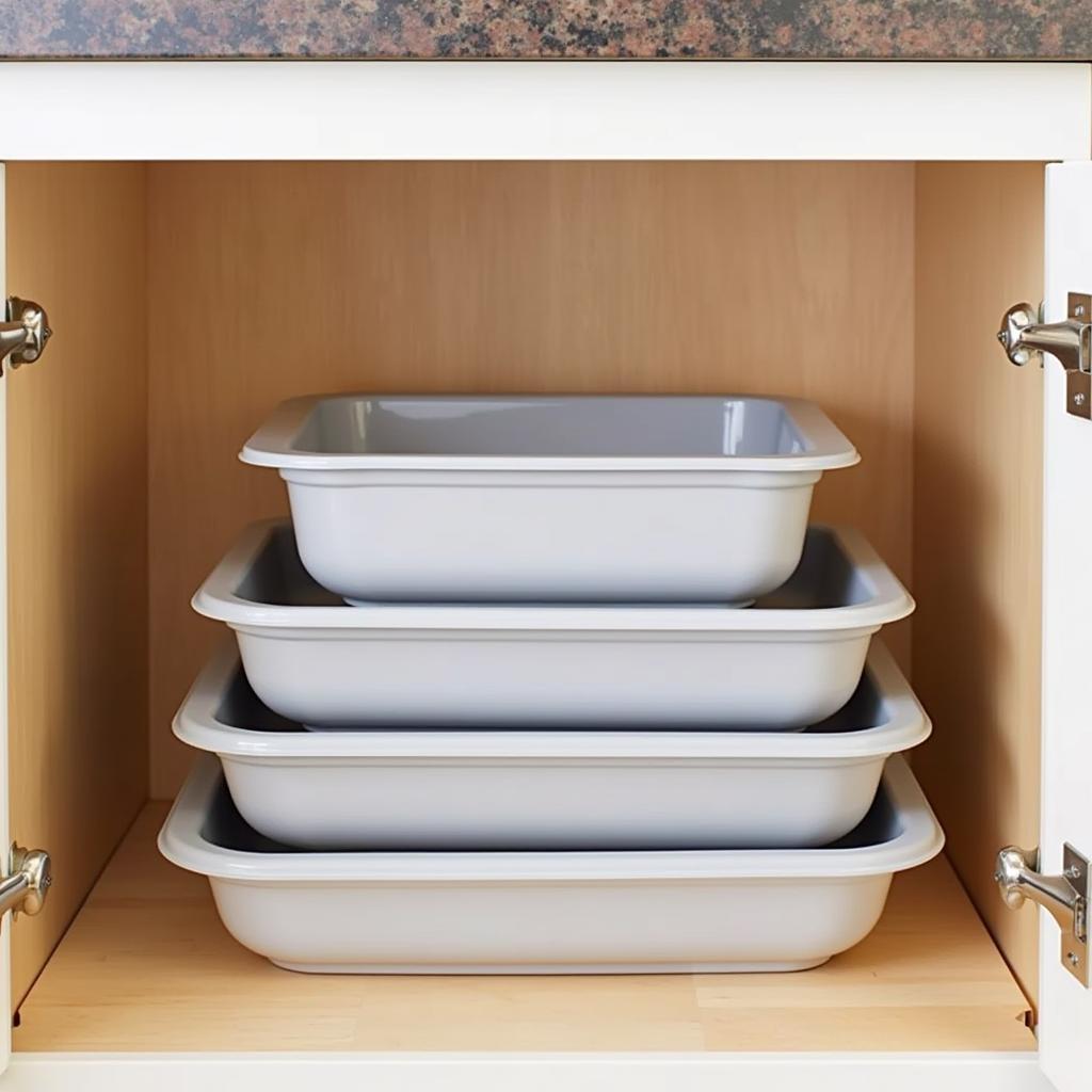 Stackable Food Trays for Efficient Storage