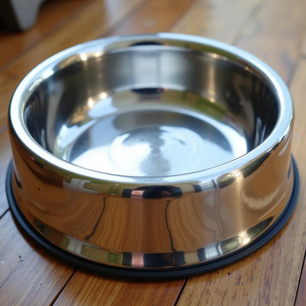 Stainless steel dog water bowl