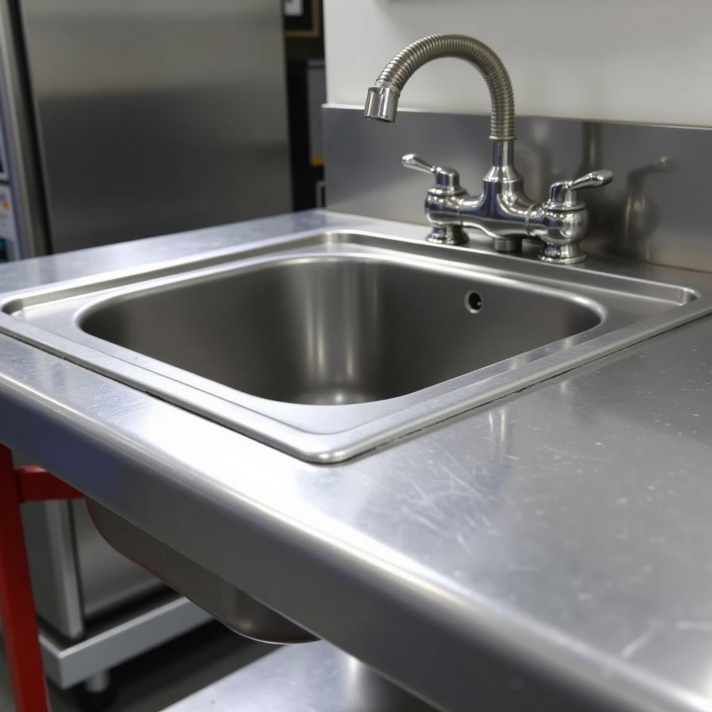 Stainless Steel Food Cart Sink