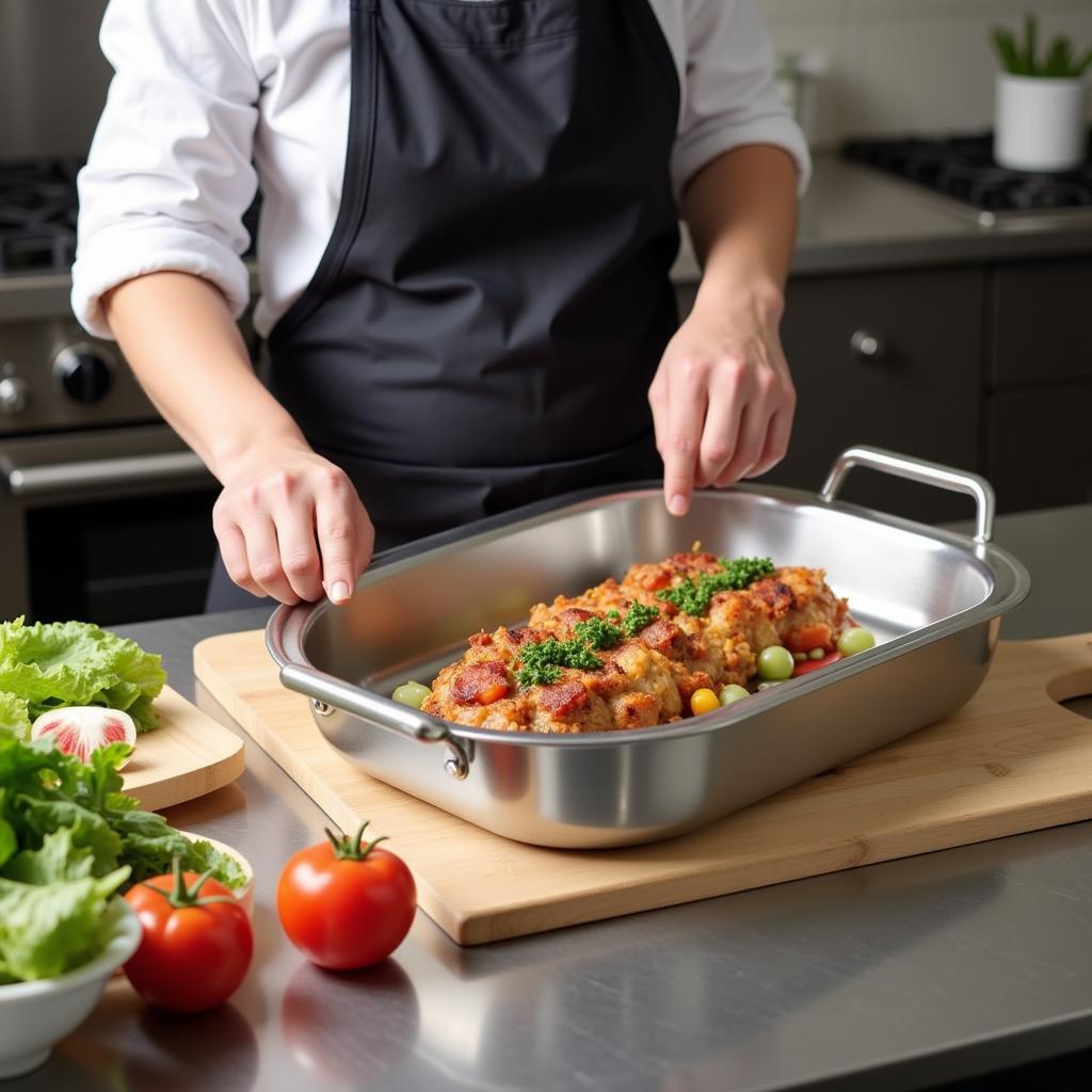 Stainless Steel Food Prep Tray