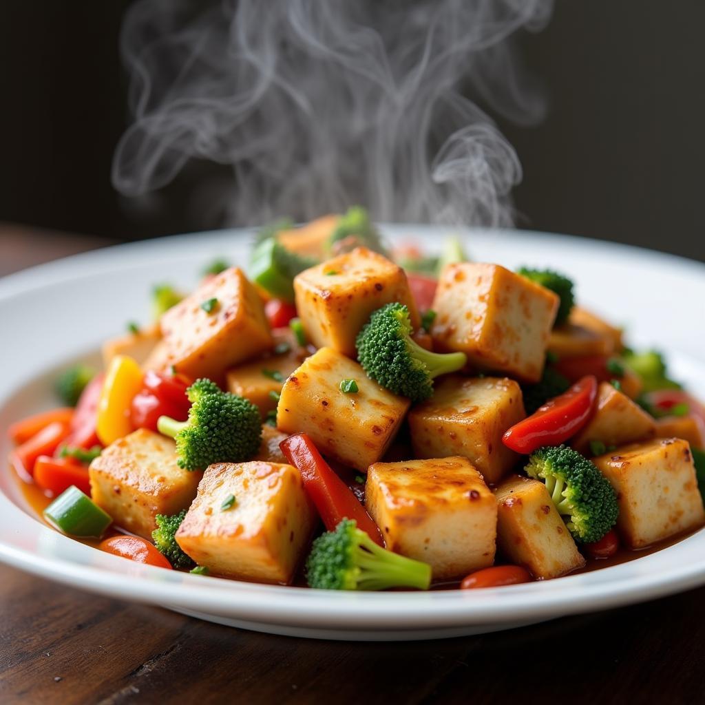 Stir-fried Tofu with Garden Vegetables