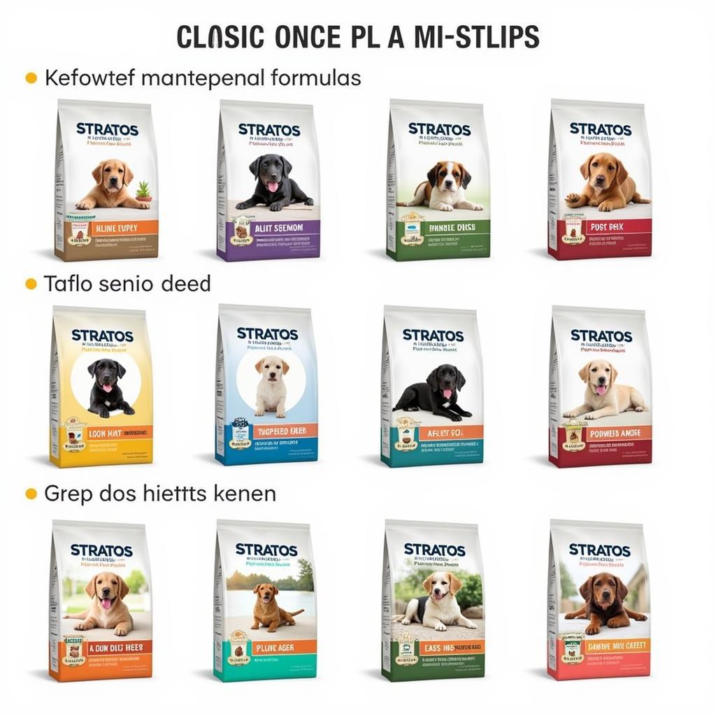 Stratos Dog Food Variety: Puppy, Adult, and Senior Formulas