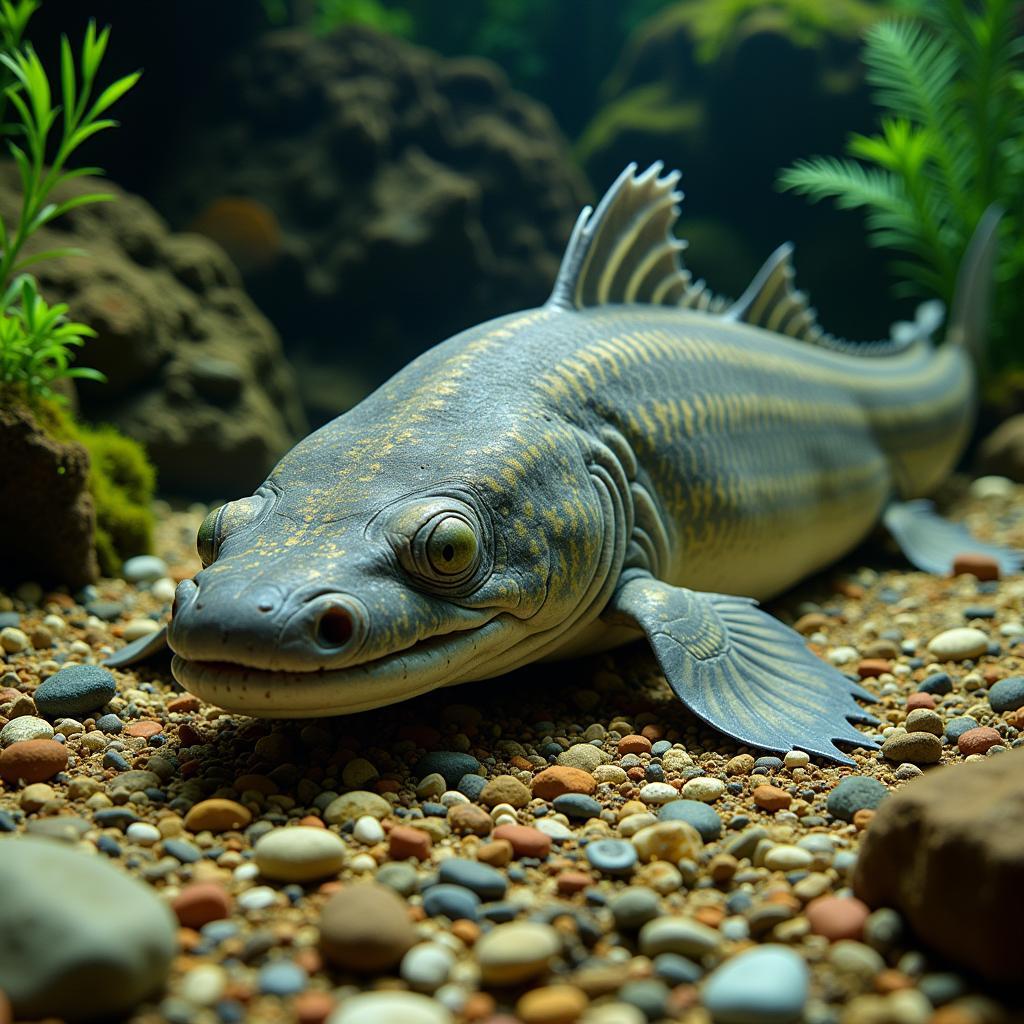 Sturgeon Feeding in the Wild