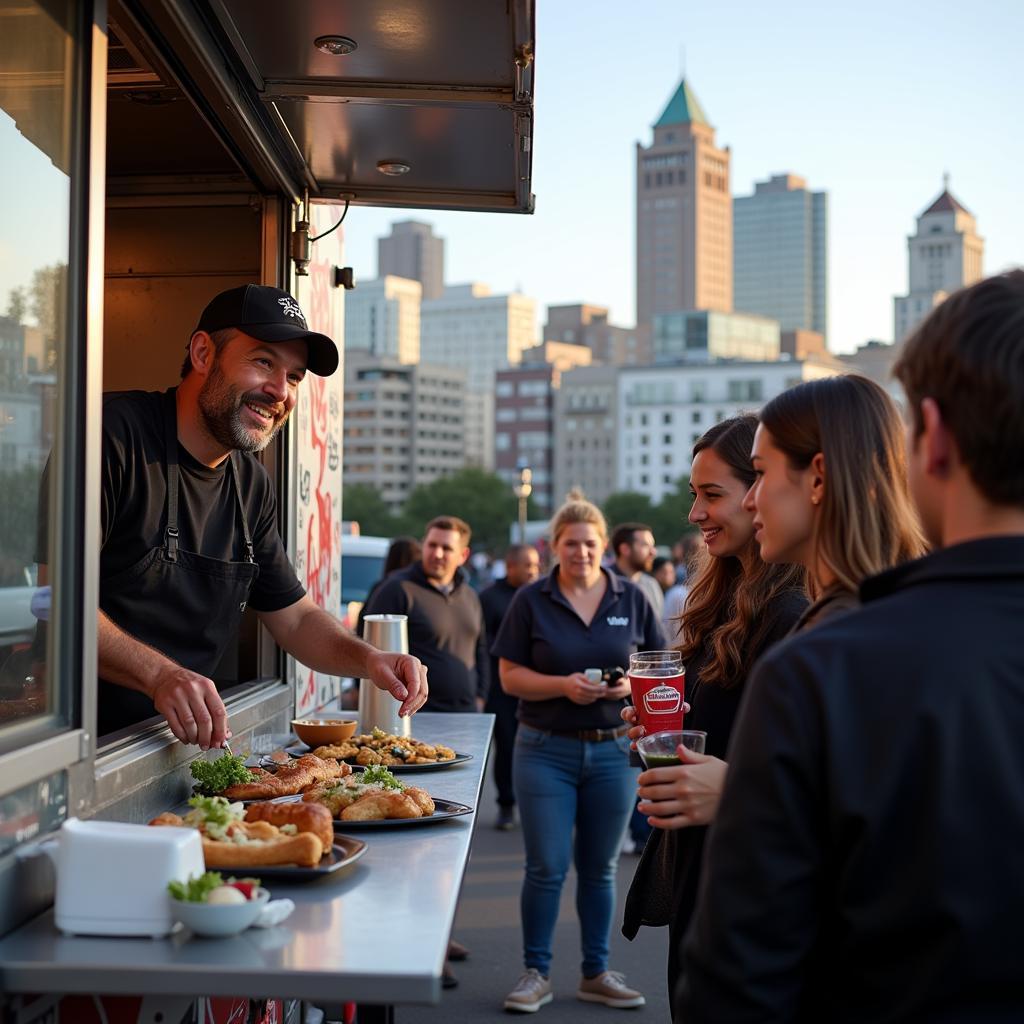 A thriving food truck in Portland