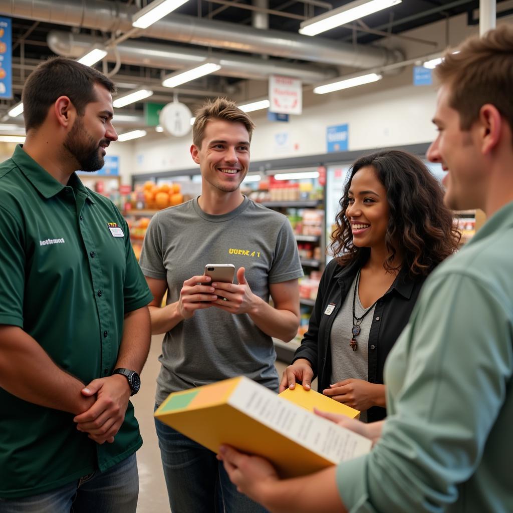 Friendly Staff Assisting Customers at Super 1 Foods Pineville