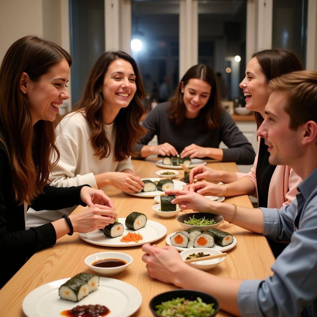  Sushi making party 