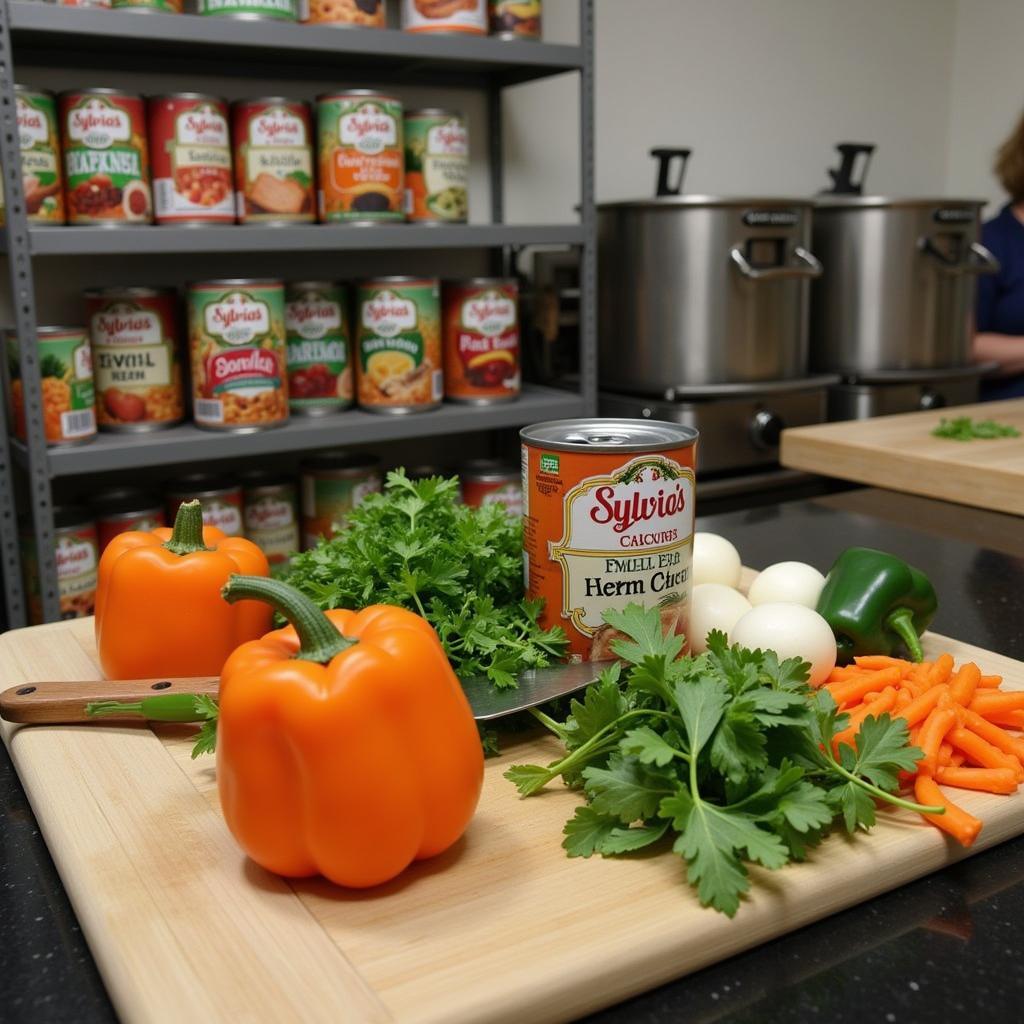 Fresh Ingredients Used in Sylvia's Canned Soup