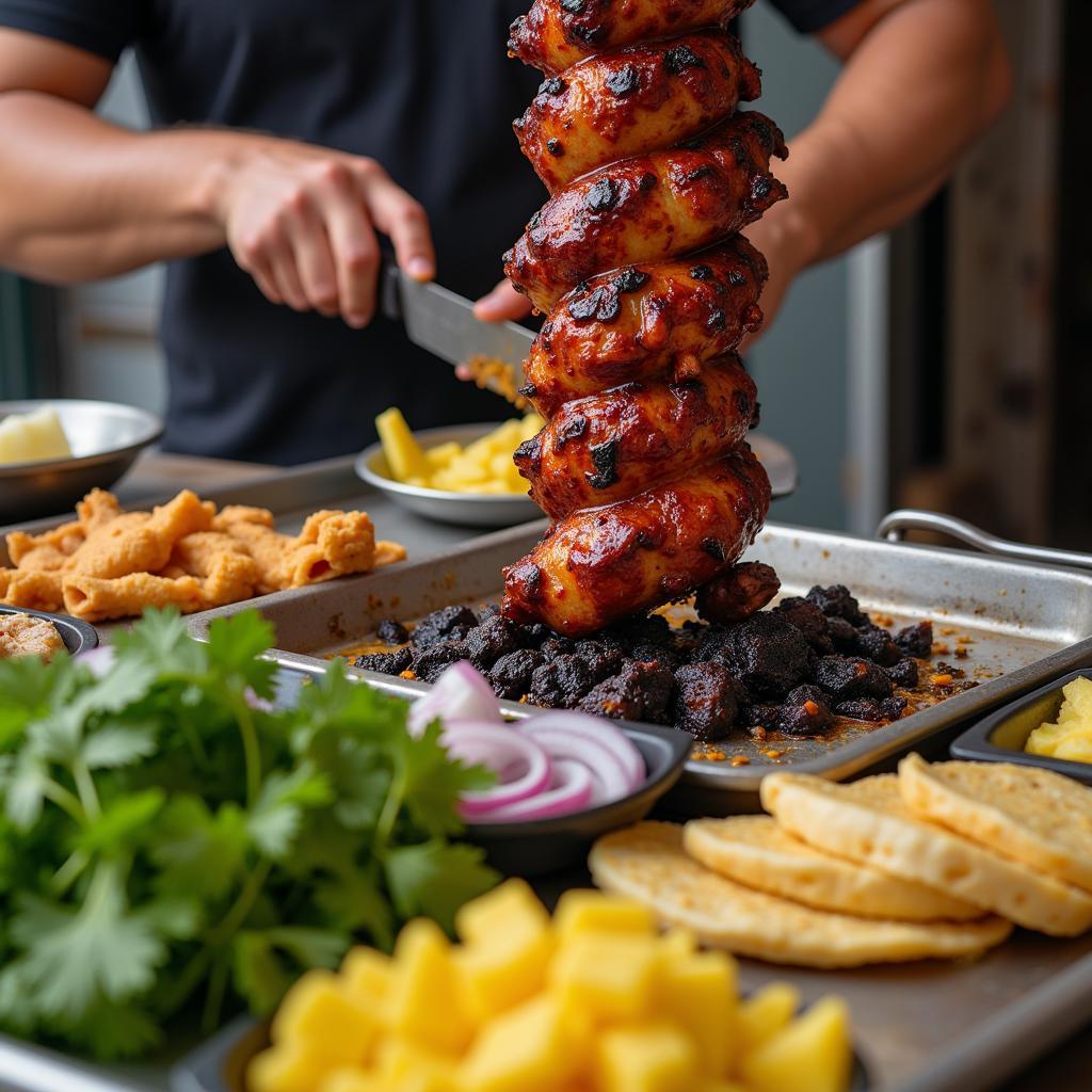 Tacos Al Pastor Preparation