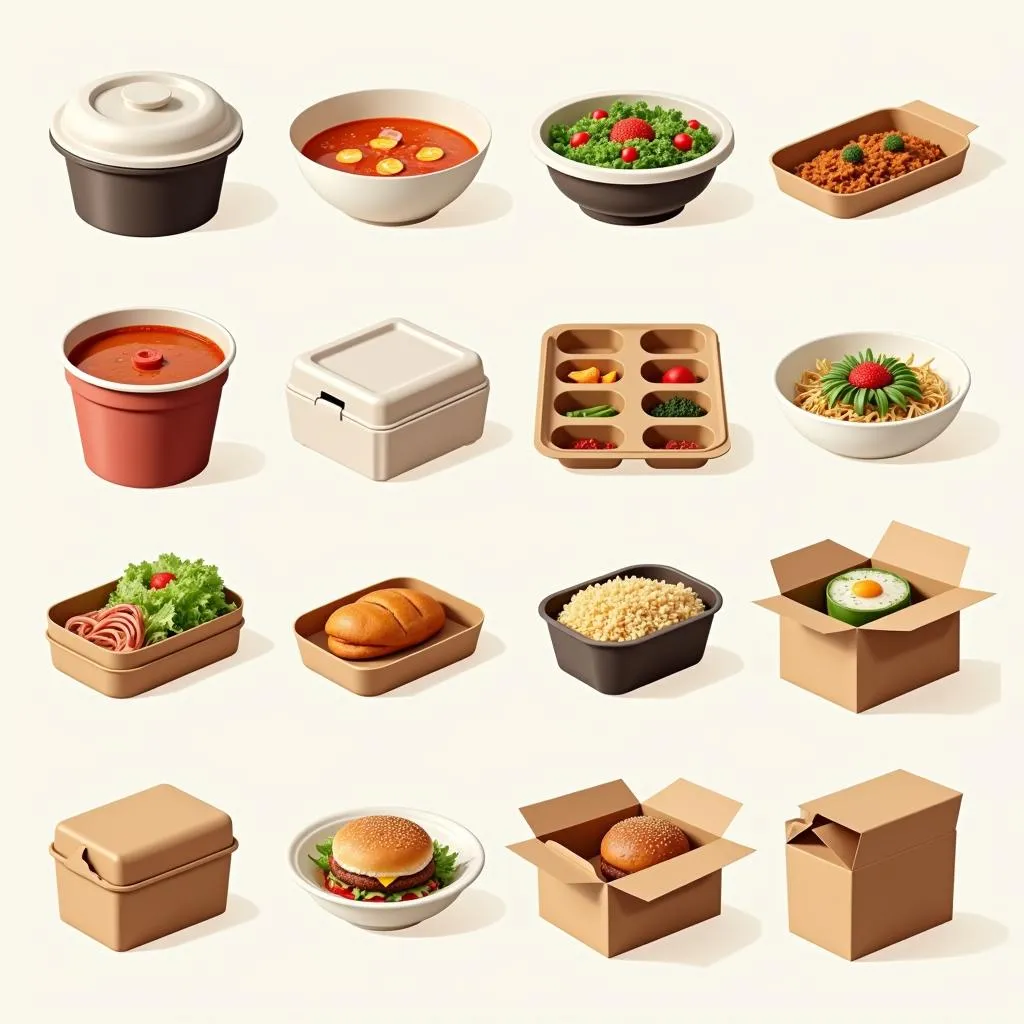 Take Out Containers for Different Cuisines