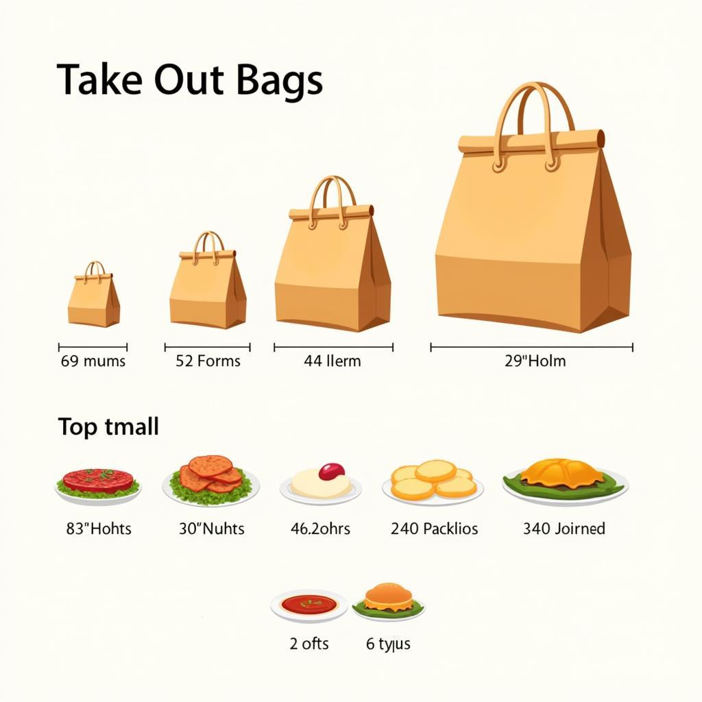 Take Out Food Bag Sizes 