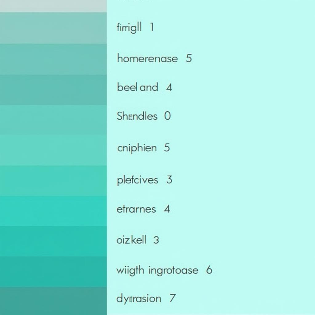 Different Shades of Teal Food Coloring