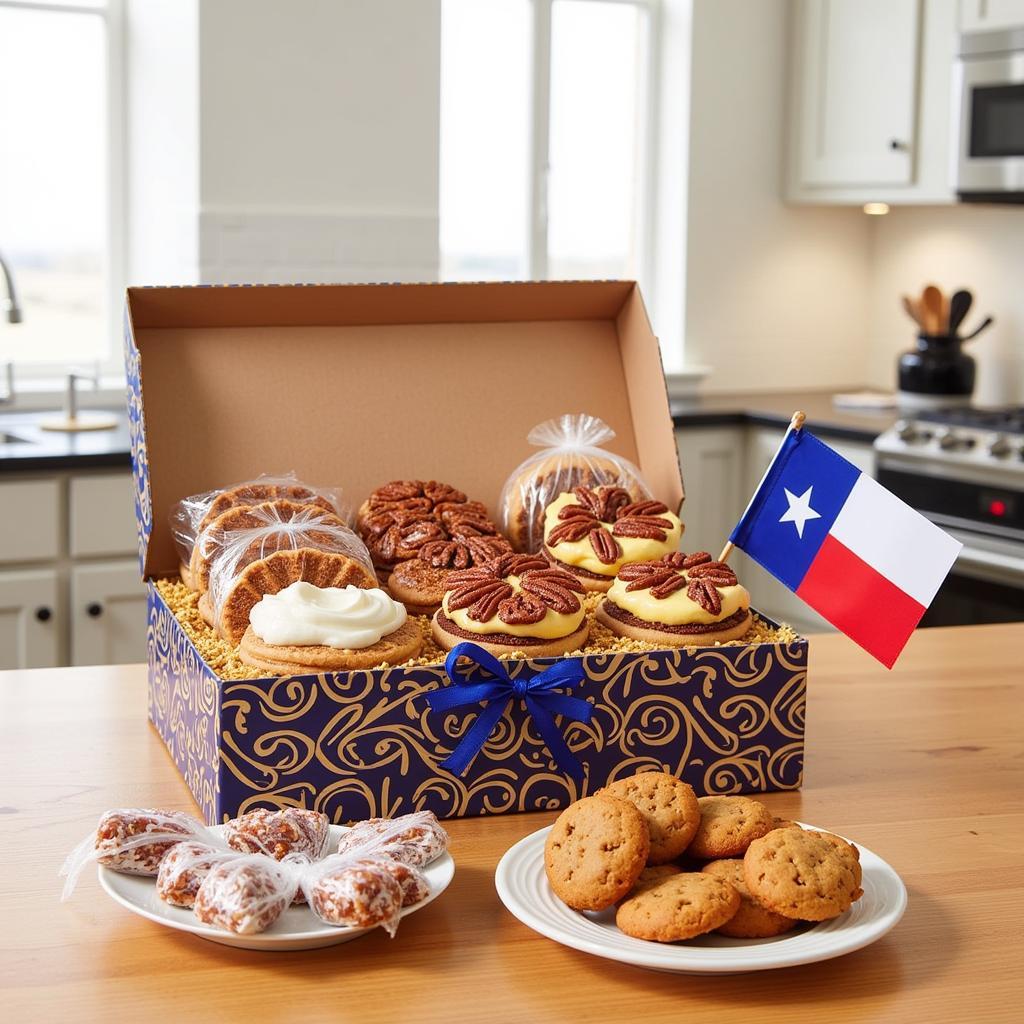 Texas Sweet Treats Gift Box with Pecan Pie, Pralines, and Cookies