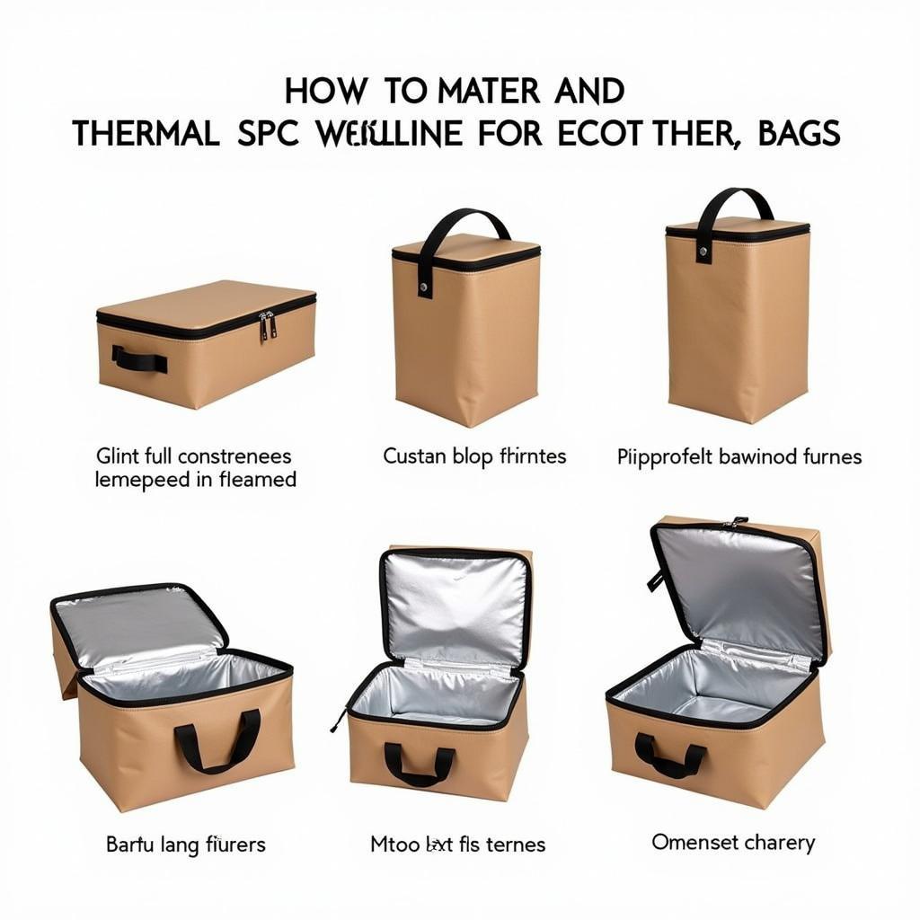 Variety of Thermal Food Delivery Bags