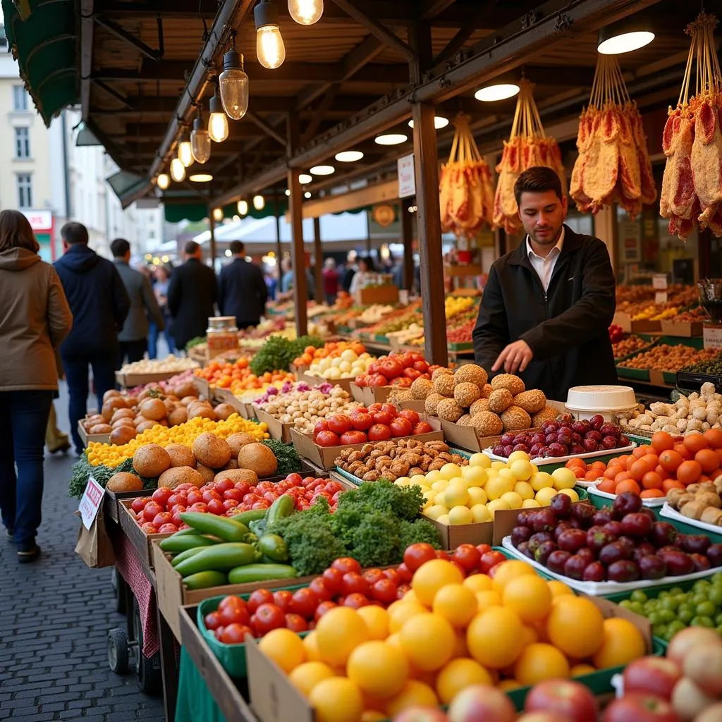 Traditional Hungarian Food Market