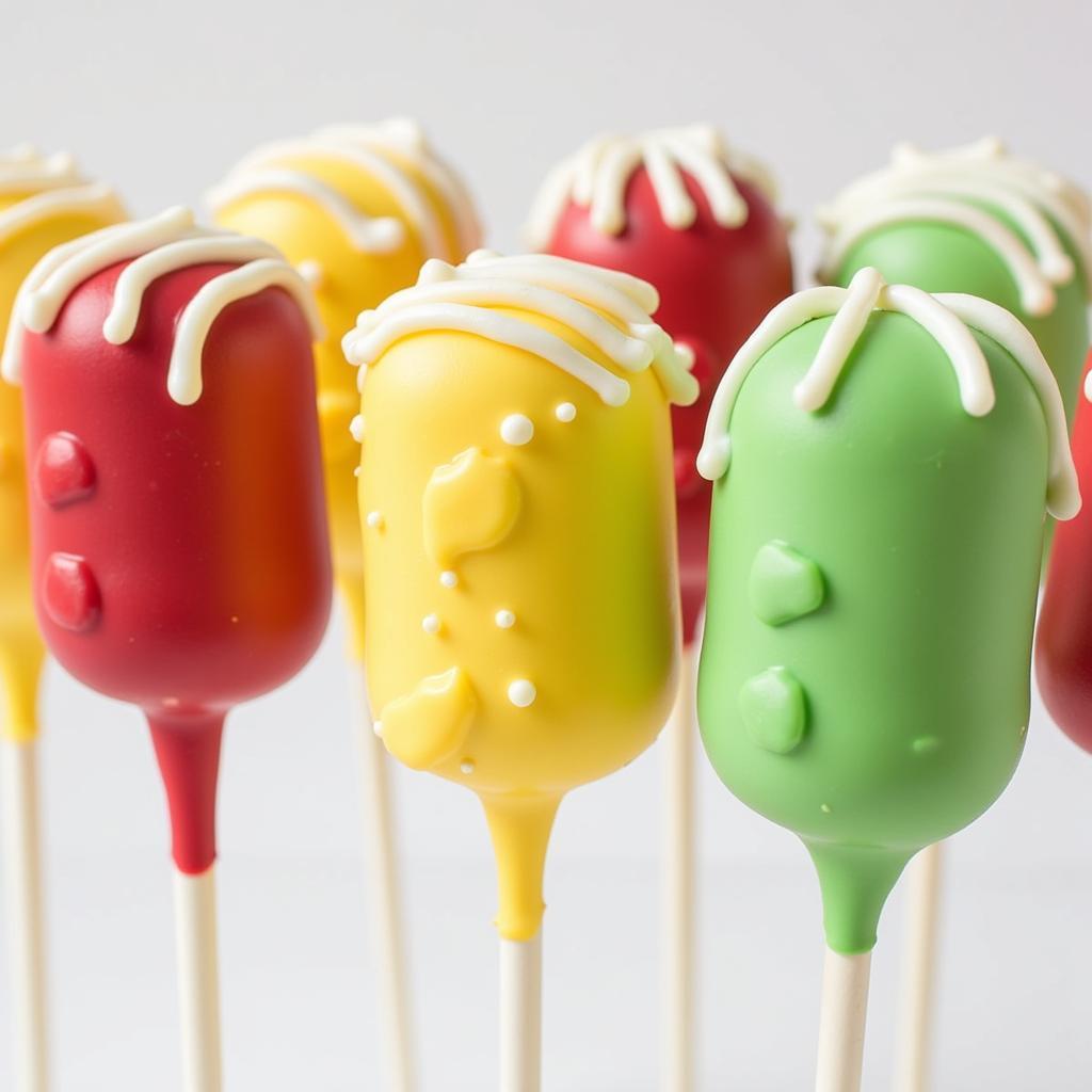 Chocolate Covered Traffic Light Cake Pops