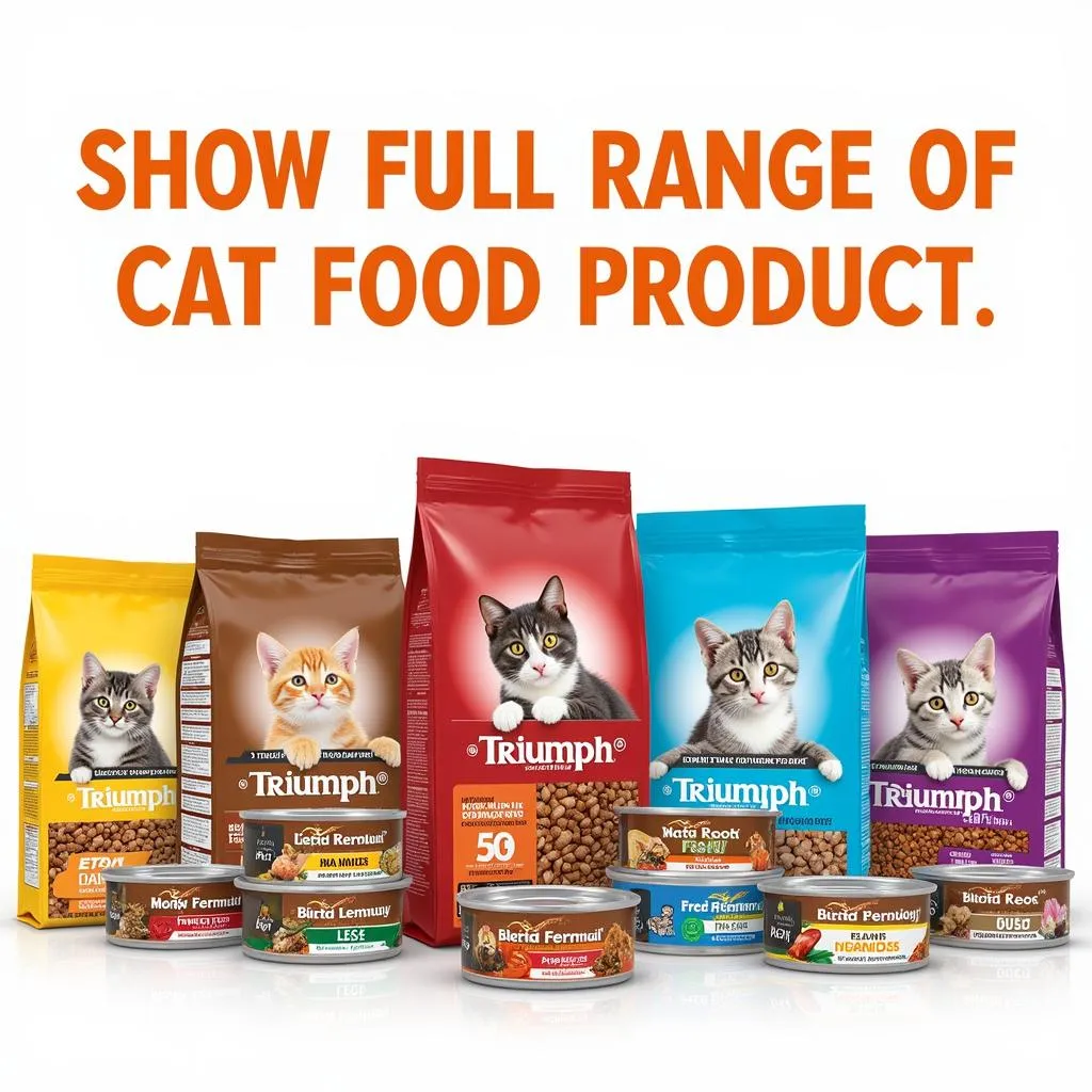 Triumph Cat Food Product Line