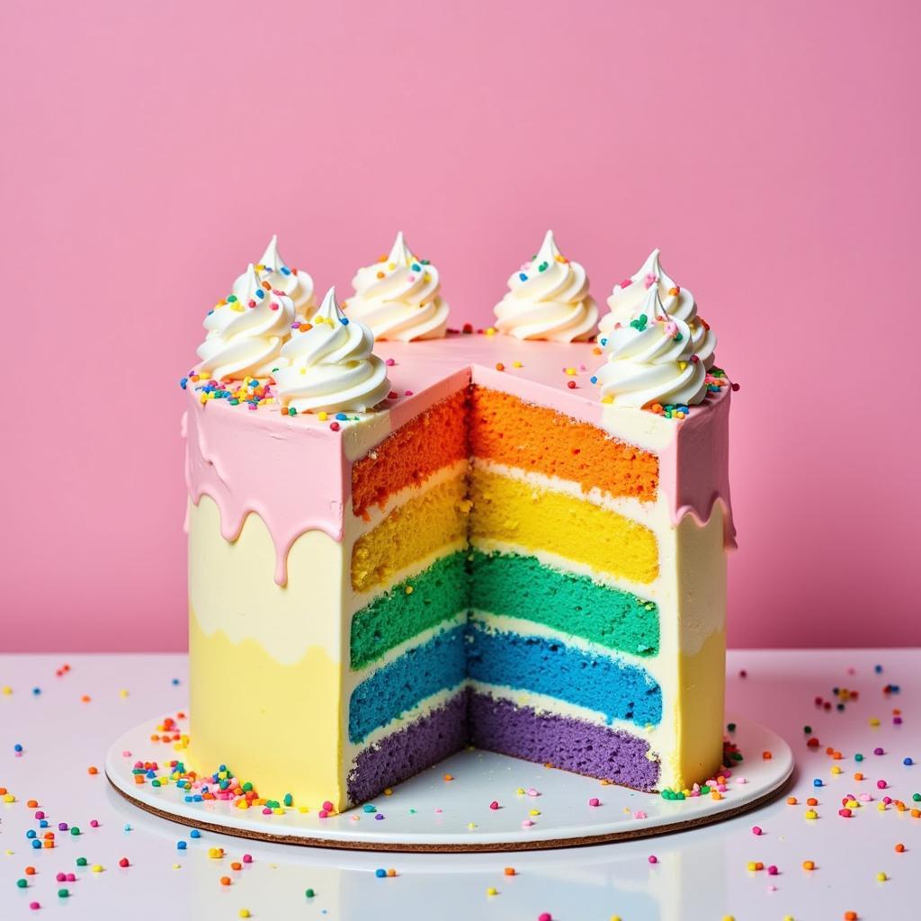 TruColor Food Coloring Rainbow Cake