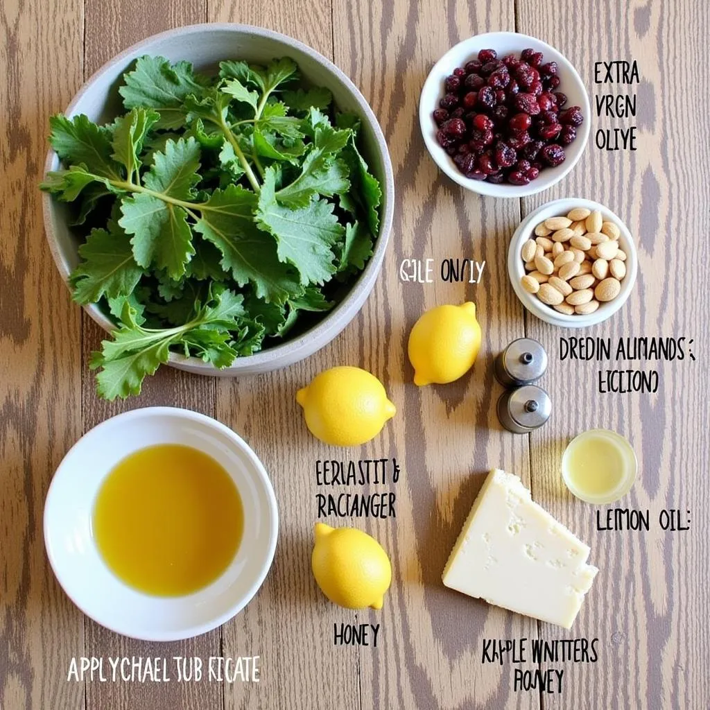 Ingredients for True Food Kitchen Kale Salad