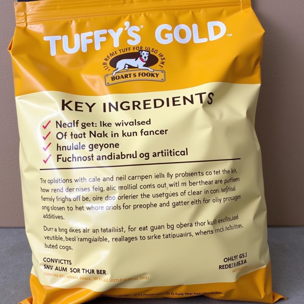 Tuffy's Gold Dog Food Ingredients List