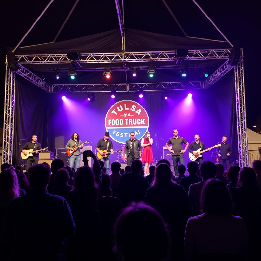 Live Music Performance at Tulsa Food Truck Festival