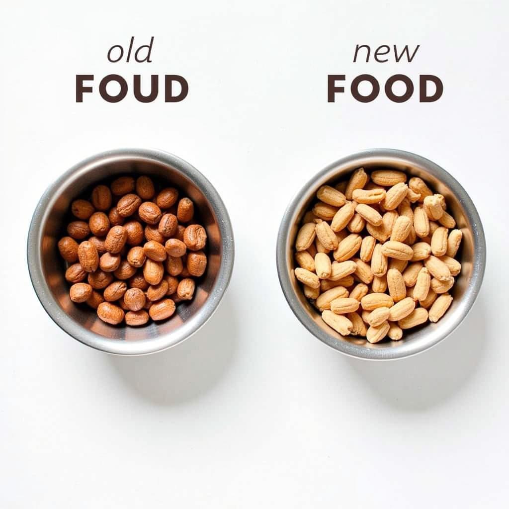 Transitioning Dog Food: Two Bowls with Different Ratios