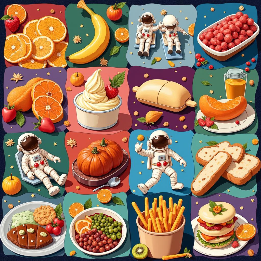 A Variety of Astronaut Food Options