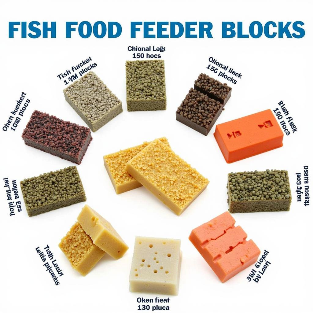 Different Types of Fish Food Feeder Blocks