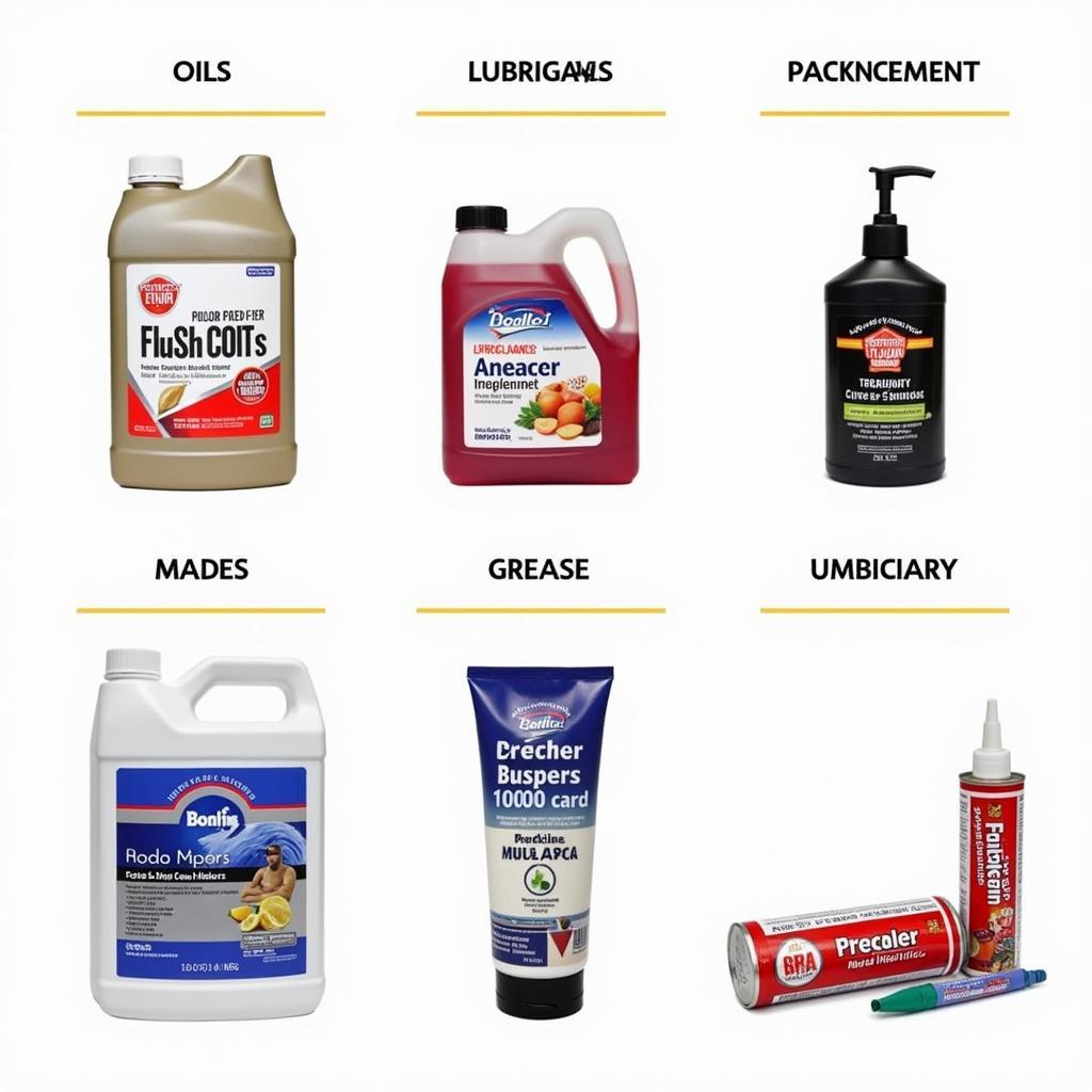 Different types of food grade lubricants