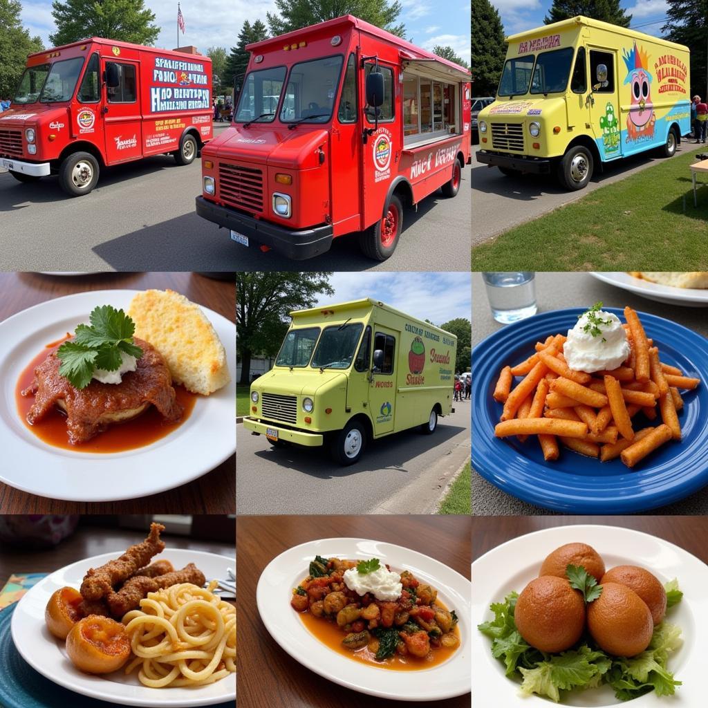 A Variety of Food Trucks at the Union Center Food Truck Rally