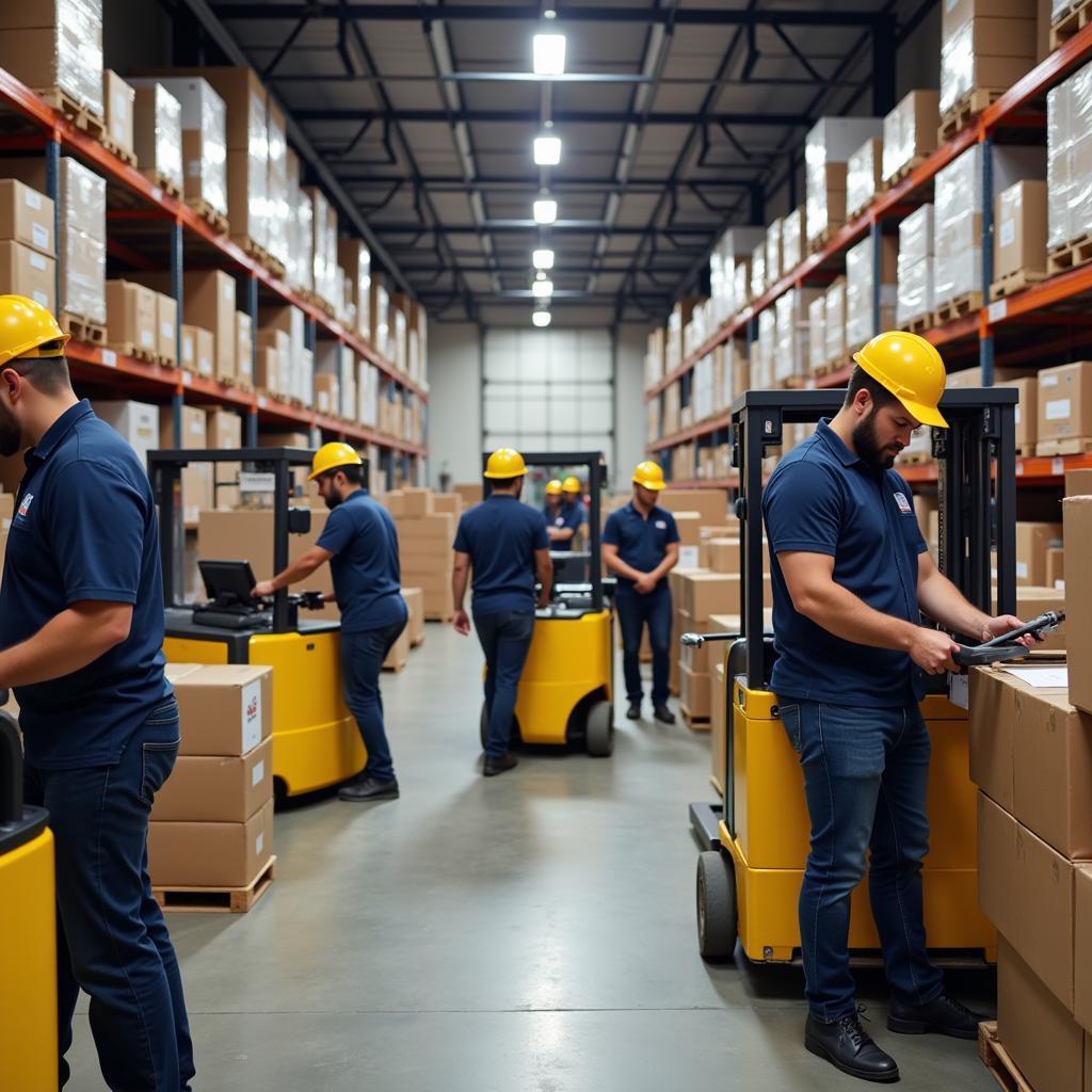 Teamwork in US Foods Warehouse