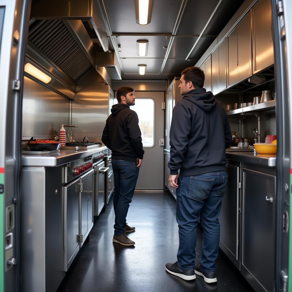 Inspecting a Used Food Truck in Boston