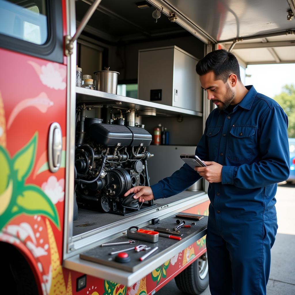 Used food truck inspection in Japan