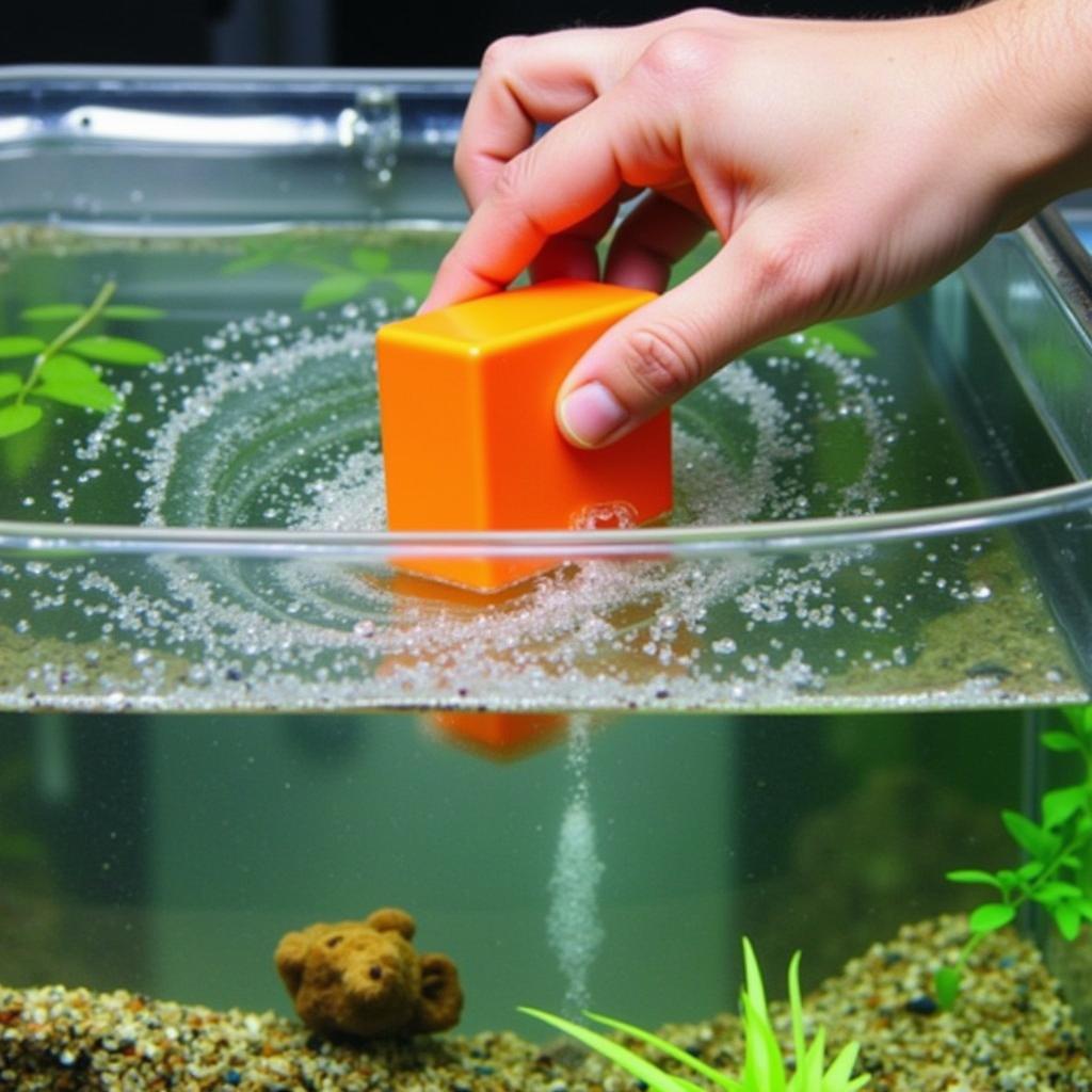 Using Fish Food Feeder Blocks Correctly