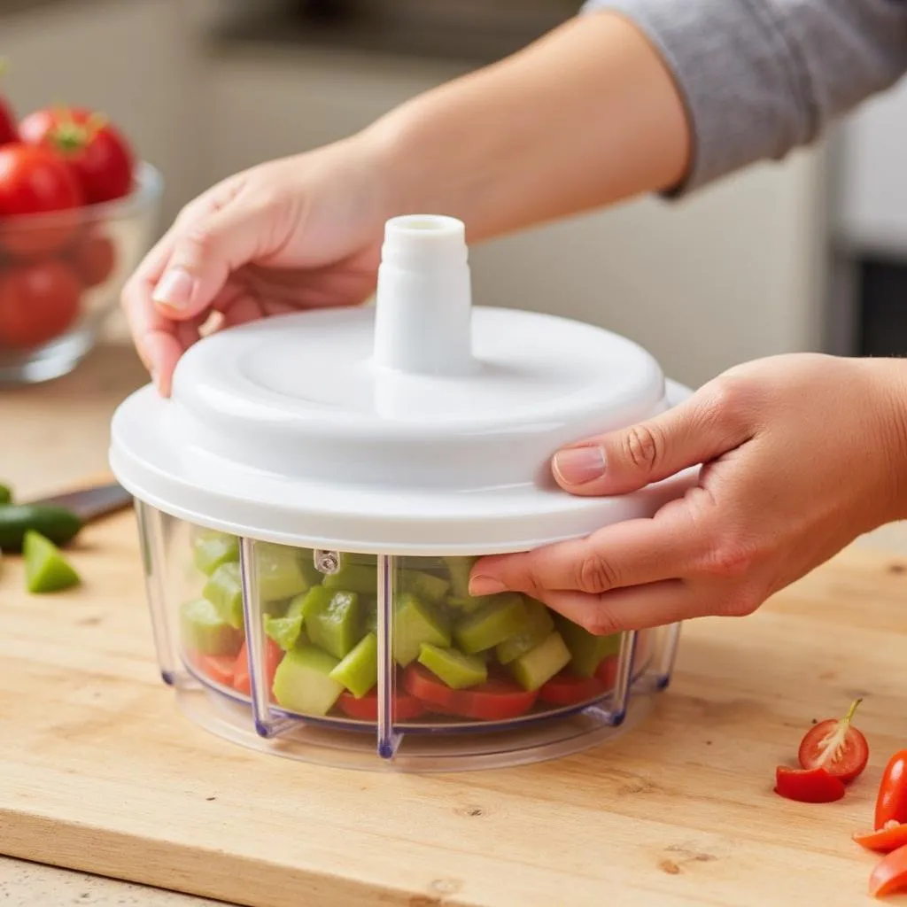 Using the Kwik-Kut Food Chopper